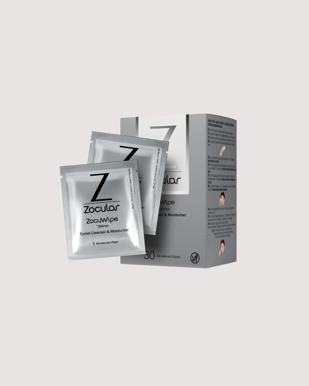 Zocular Zocuwipe Eyelid Wipes (30 Wipes)