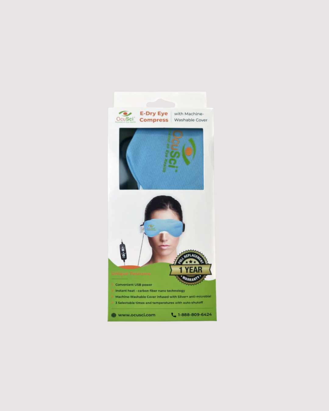 USB heated Eye Mask (OcuSci E- Dry Eye Compress)